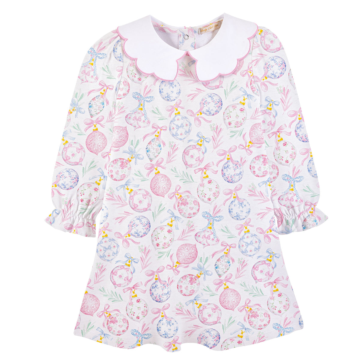 Little Christmas Charms Printed Dress by Baby Club Chic