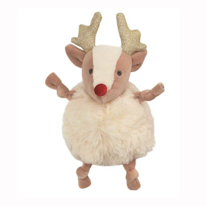 Christmas Pom Pom Pal Plush by Mud Pie (3 Styles)