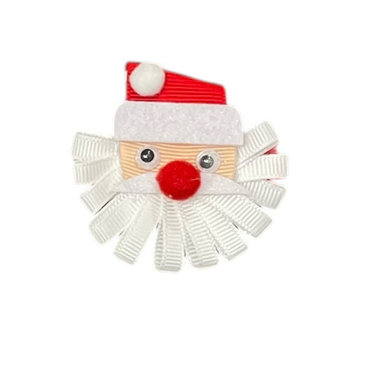 Red Santa Christmas Hair Clip by Mud PIe