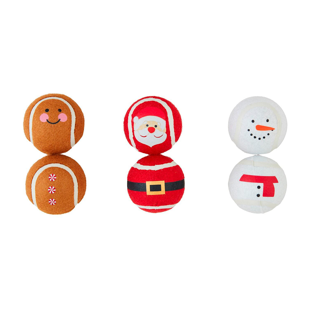 Christmas Tennis Ball Characters for Dogs by Mud PIe