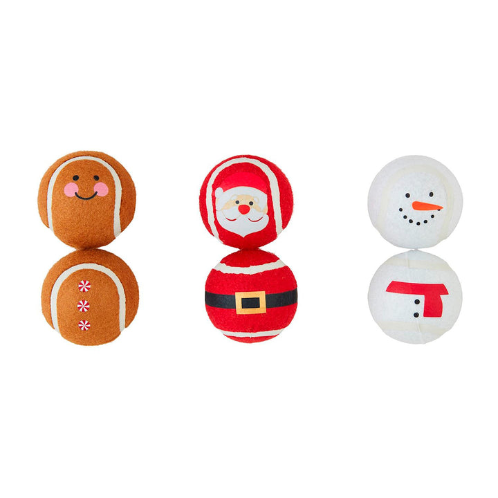 Christmas Tennis Ball Characters for Dogs by Mud PIe
