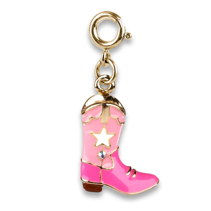 Gold Cowboy Boot Charm by Charm It!