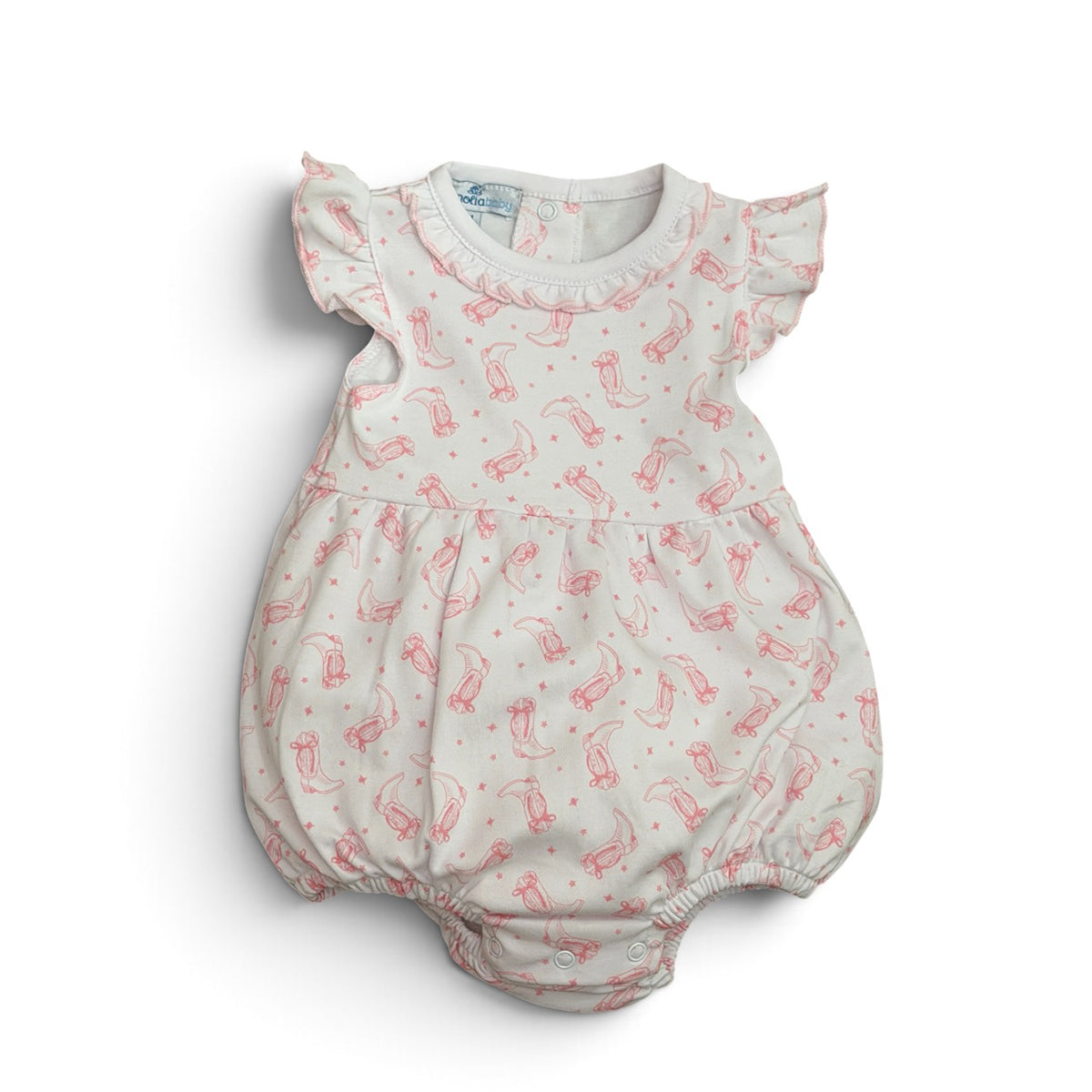 Pink Cowboy Boots Bubble by Magnolia Baby