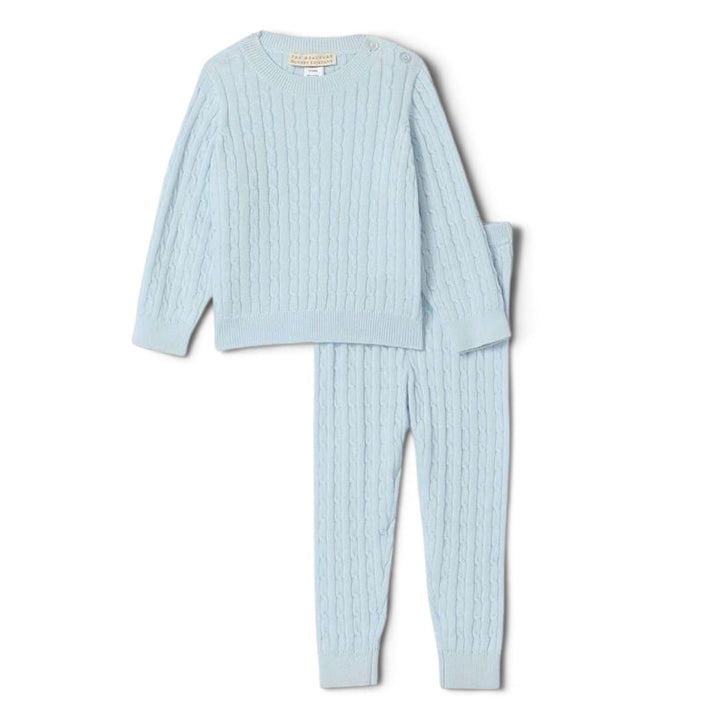 Crawford Cable Knit Set in Buckhead Blue by The Beaufort Bonnet Company