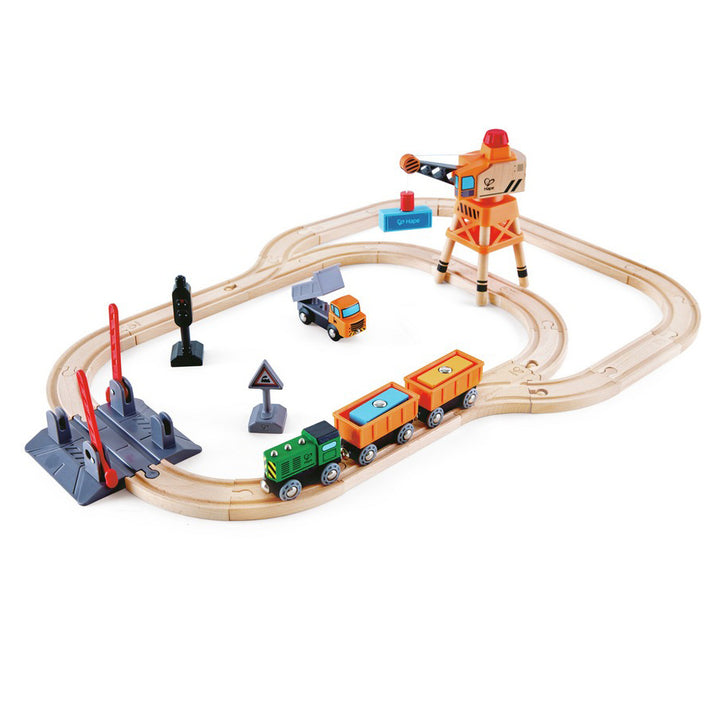 Crossing & Crane Train Set by Hape