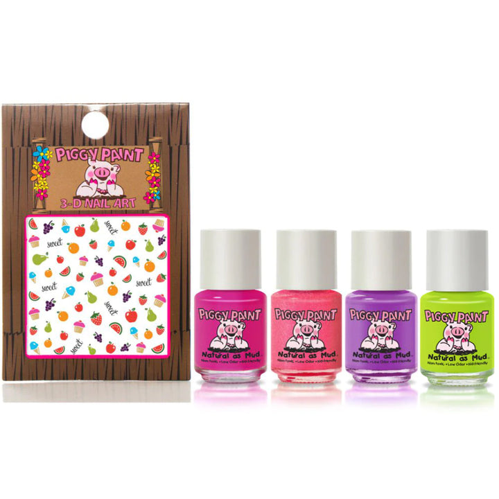 Piggy Paint - Cutie Fruity Gift Set (4 pack)