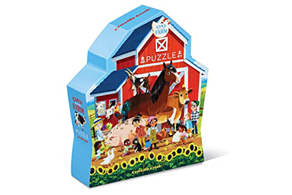 Crocodile Creek Day at the Farm 48-Piece Puzzle (Age 3+)