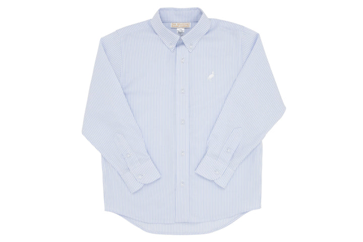 TBBC Dean's List Dress Shirt - Blue Oxford Stripe