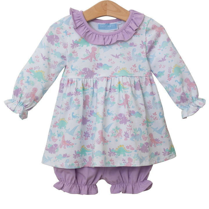 Dino Adventures Ruffle Bloomer Set by Trotter Street
