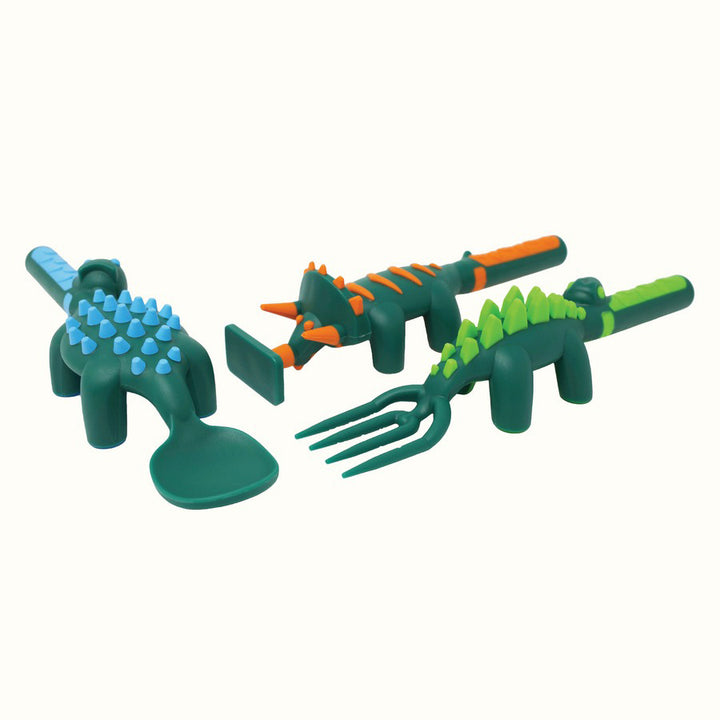 Dinosaur Utensil Set of Three by Constructive Eating