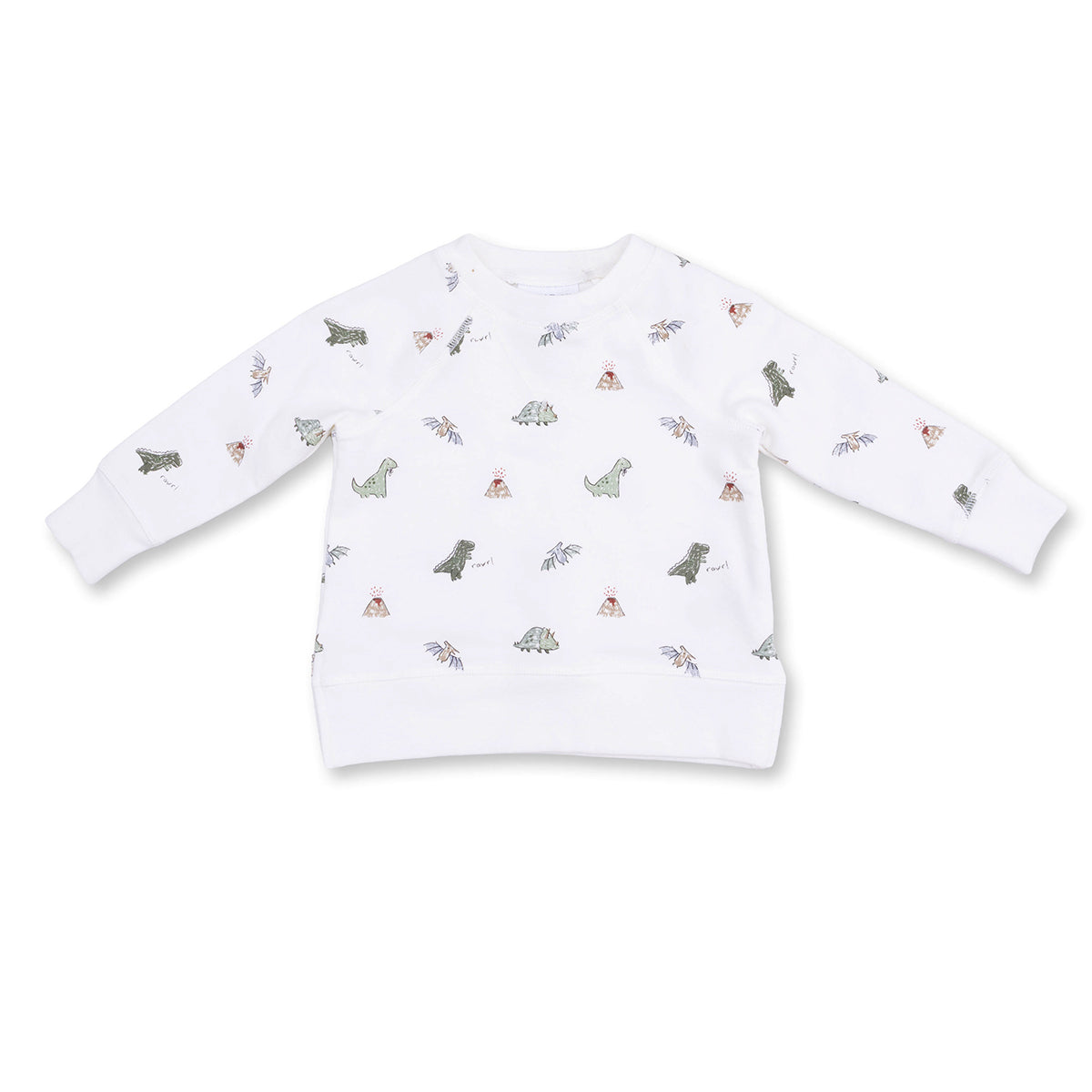 Dinosaurs French Terry Raglan Sweatshirt by Angel Dear
