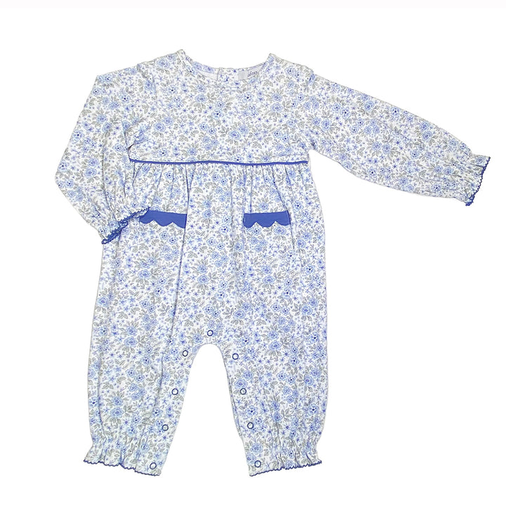 Ditsy Flowers Girl's Romper by Ishtex