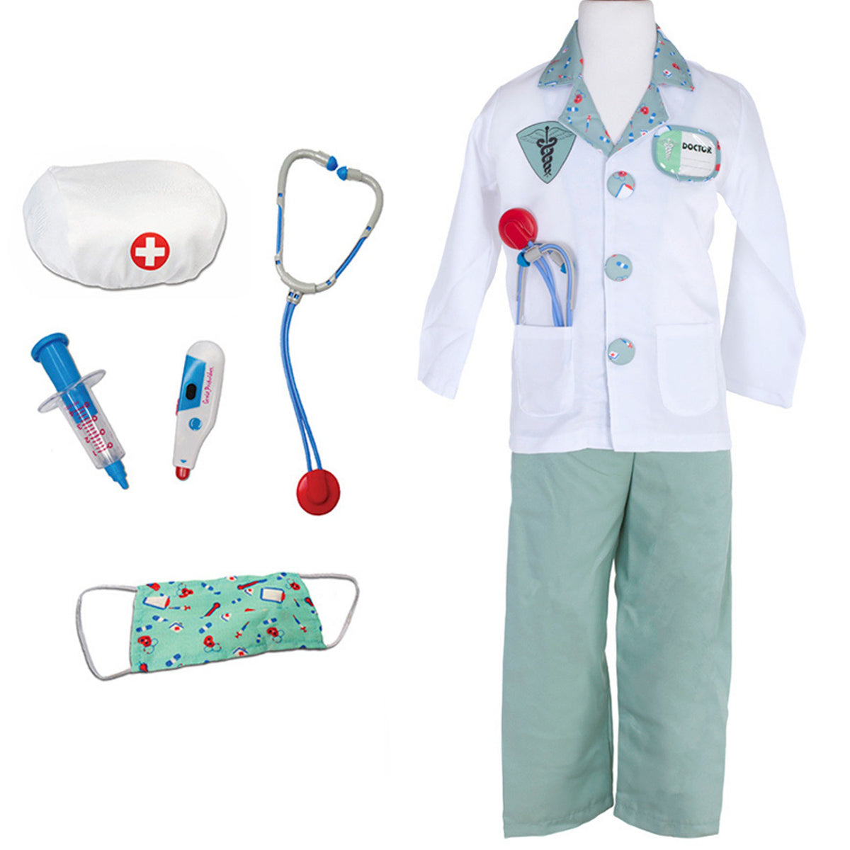 Doctor Costume & Accessories by Great Pretenders (Size 5-6)