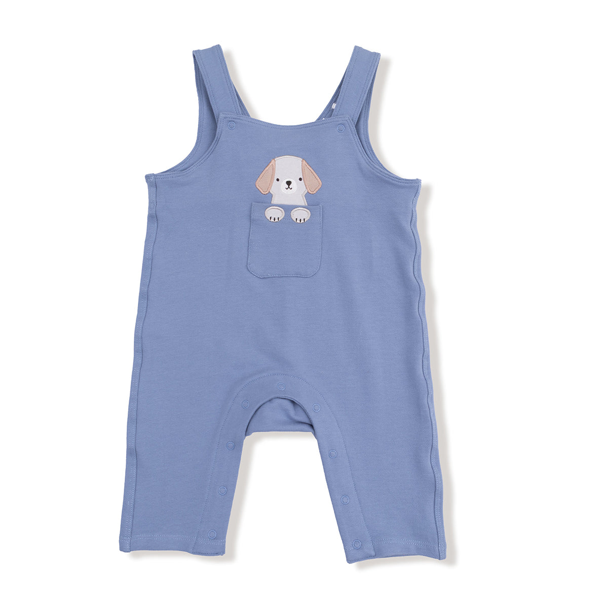 Best Friends Dog on Pocket French Terry Overall by Angel Dear