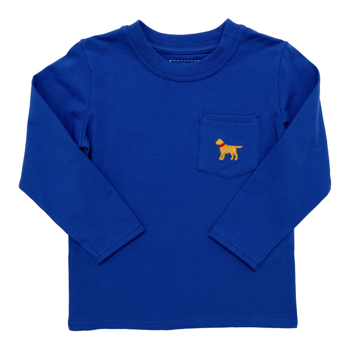 Dog on Pocket Long-Sleeve Tee by Itsy Bitsy