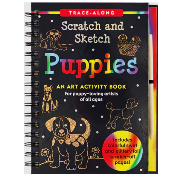 Scratch & Sketch Art Activity Book - Puppies