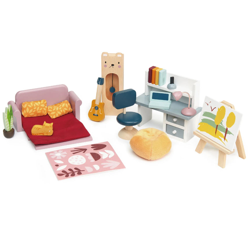 Doll House Study Furniture Set by Tender Leaf