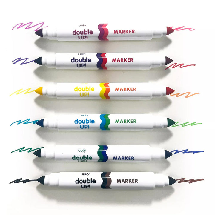 Ooly Double Up Ended Markers - Set of 6