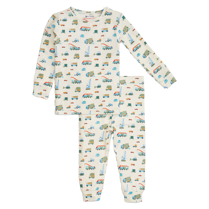 Dumps Like a Truck Modal Long-Sleeve Pajama Set by Magnetic Me