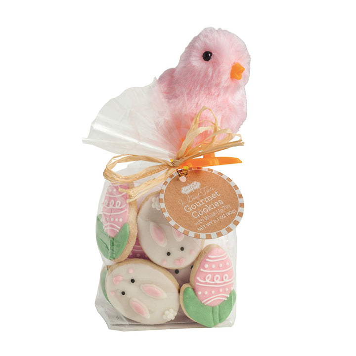 Pink Chick Easter Gourmet Cookies & Toy Set
