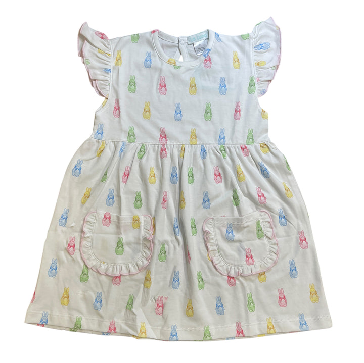 Bunny Peeps Pocket Dress by La Luna