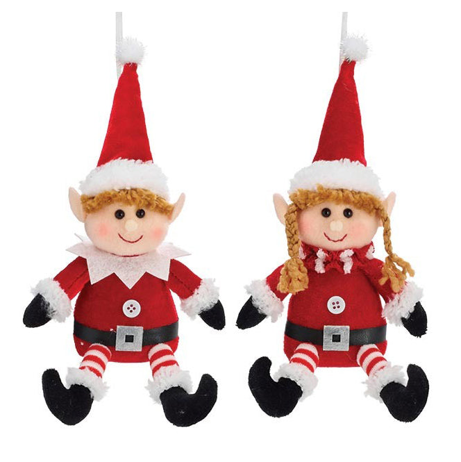 Elf Christmas Tree Ornament (Boy and Girl)