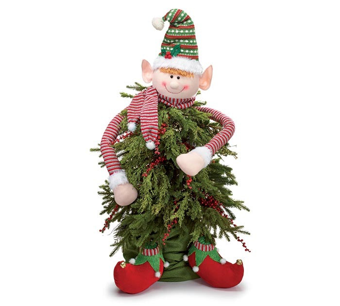 Elf Christmas Tree Hugger Decoration by Burton & Burton