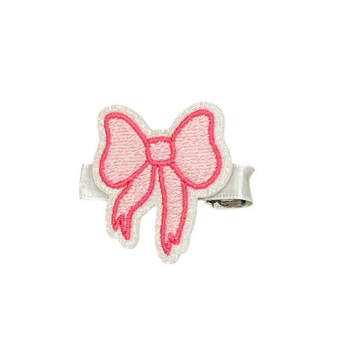 Embroidered Bow Pendant Sculpture Bow by Wee Ones
