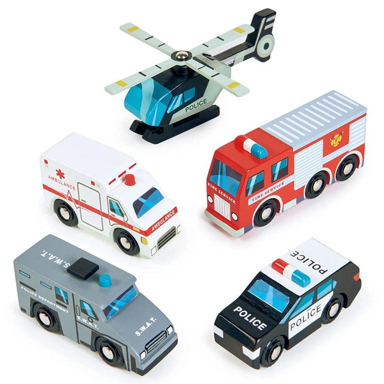 Tender Leaf Toys Emergency Vehicles