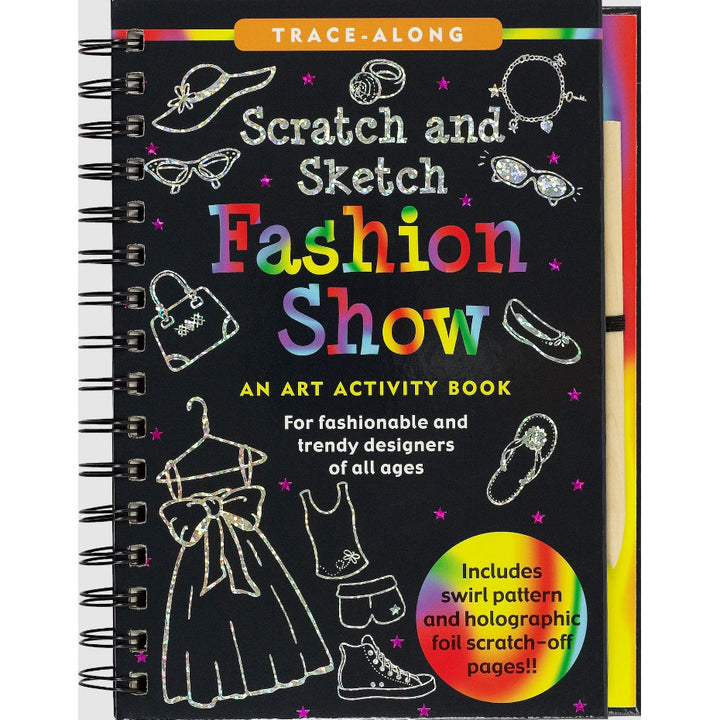 Scratch & Sketch Art Activity Book - Fashion Show