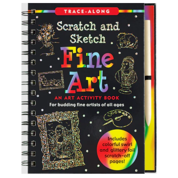 Scratch & Sketch Art Activity Book - Fine Art