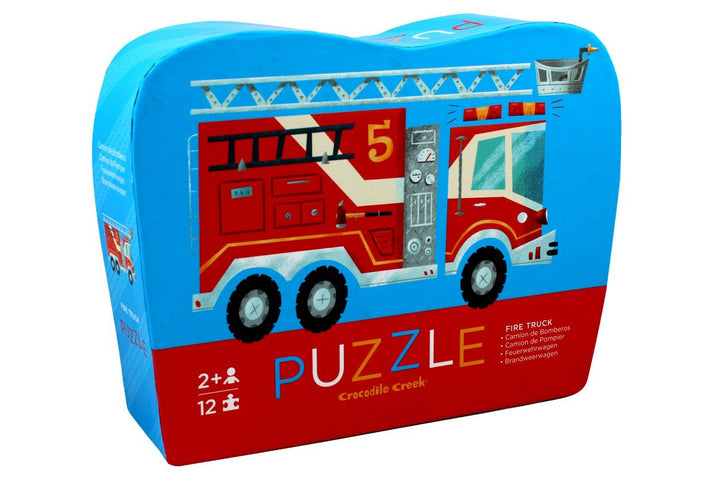 Crocodile Creek Fire Truck 12-Piece Puzzle (Age 2+)
