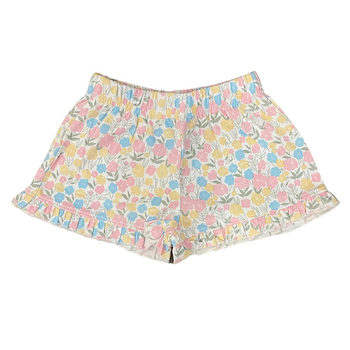 Luigi Girls Flower Ruffle Shorts
