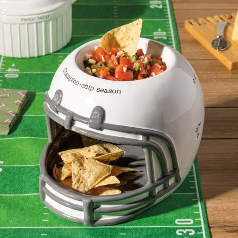 Football Helmet Chip and Dip by Mud Pie