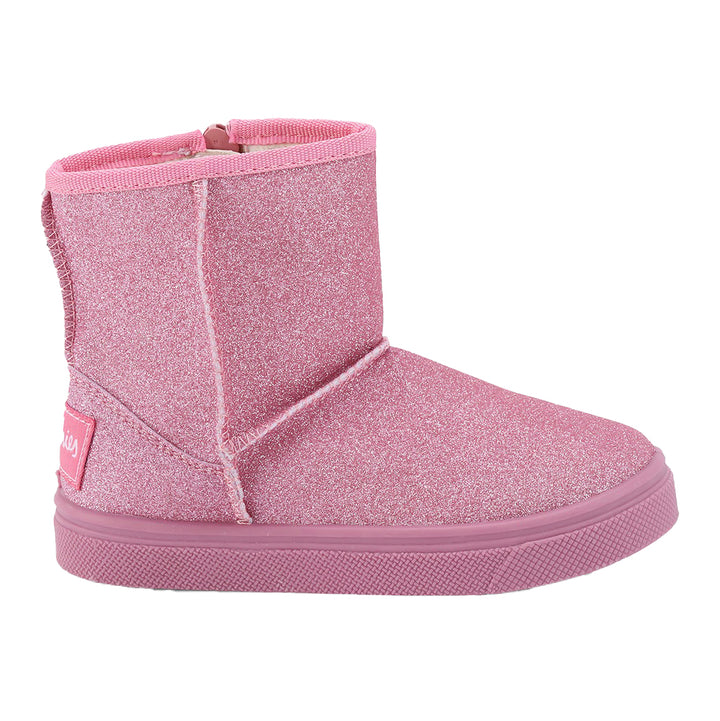 Pink Glitter Frost Boot by Oomphies