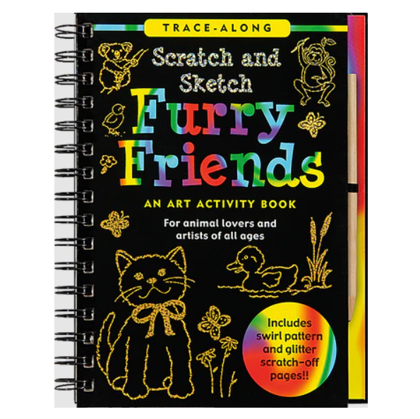 Scratch & Sketch Art Activity Book - Furry Friends