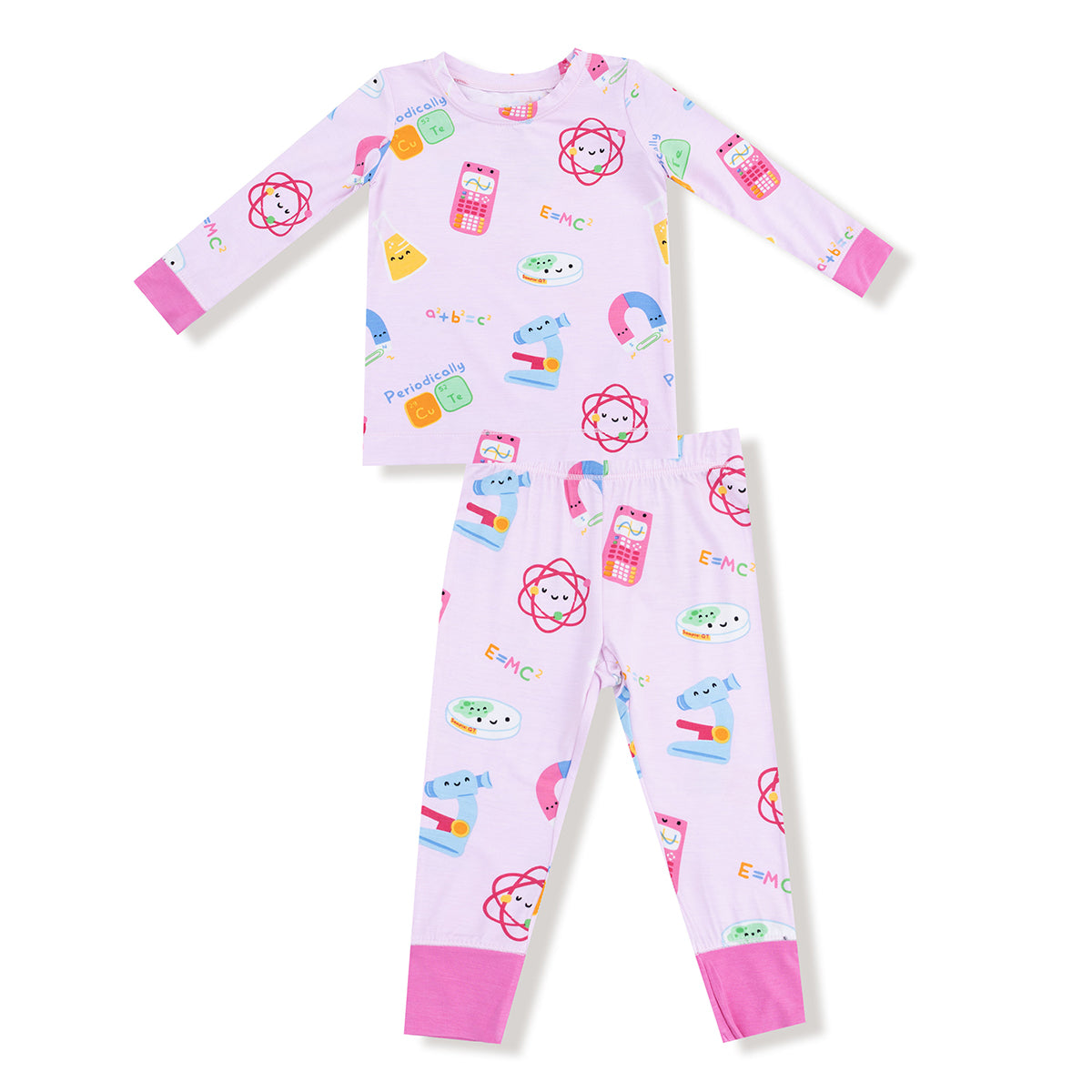 Pink Future Scientist Long-Sleeve Loungewear Set by Angel Dear