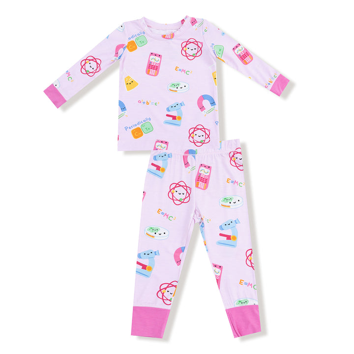 Pink Future Scientist Long-Sleeve Loungewear Set by Angel Dear