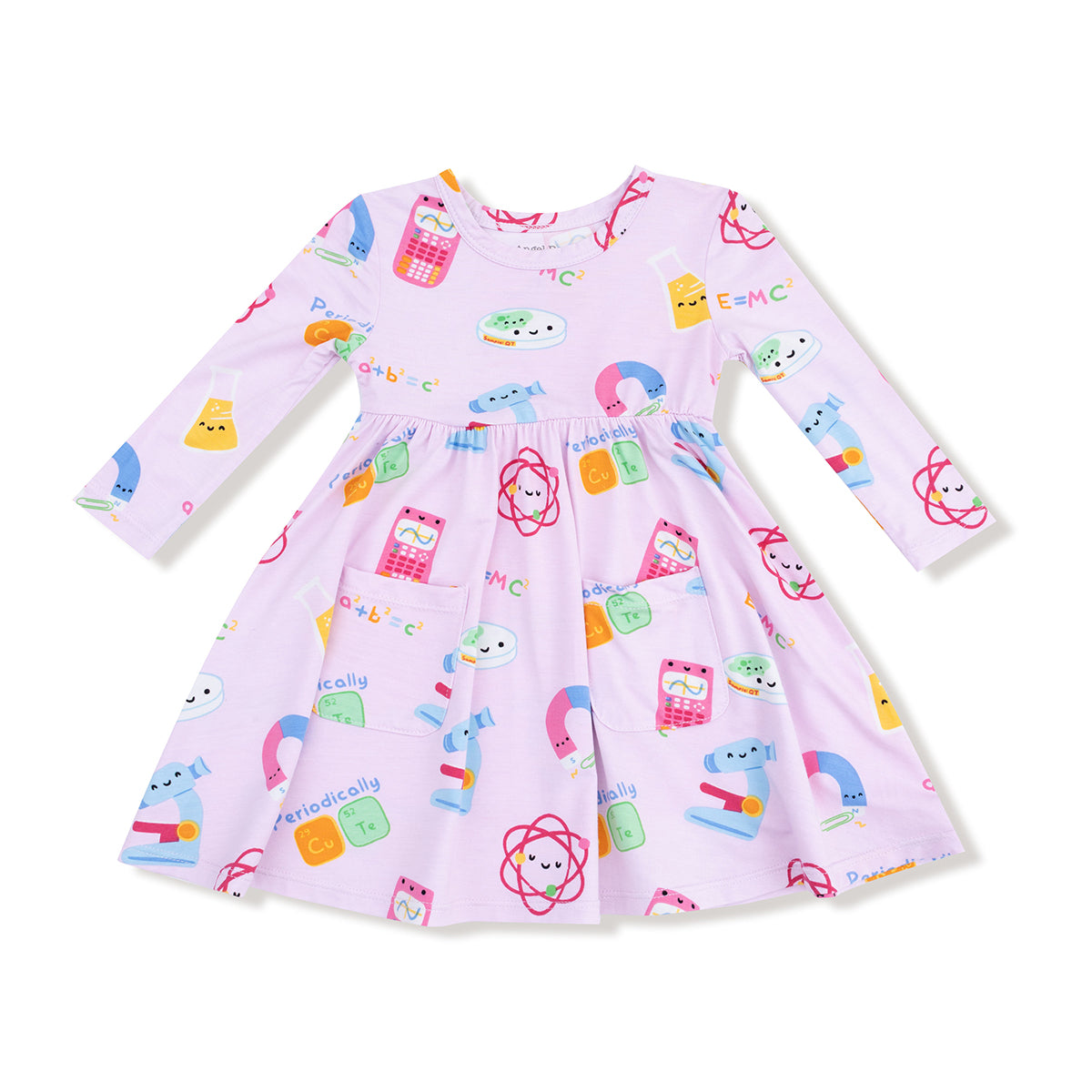 Future Scientist Long-Sleeve Twirl Dress by Angel Dear