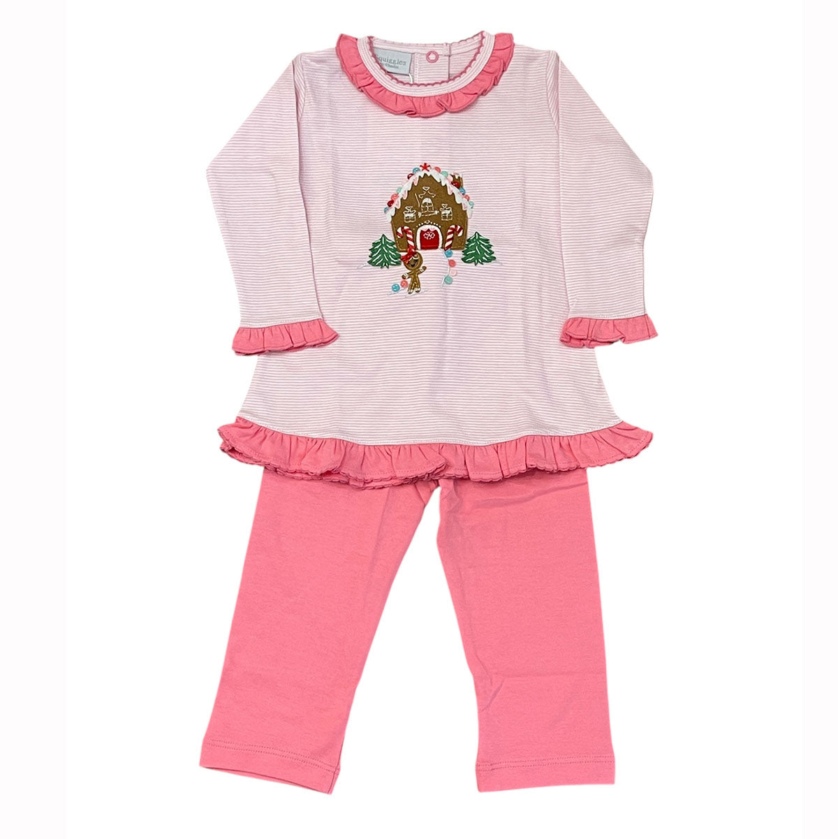 Gingerbread House Legging Set by Squiggles