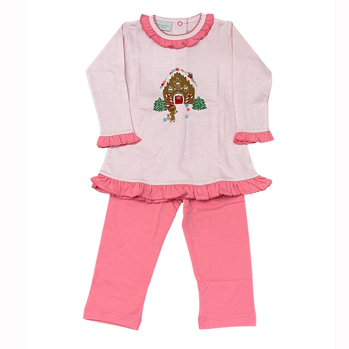 Gingerbread House Legging Set by Squiggles