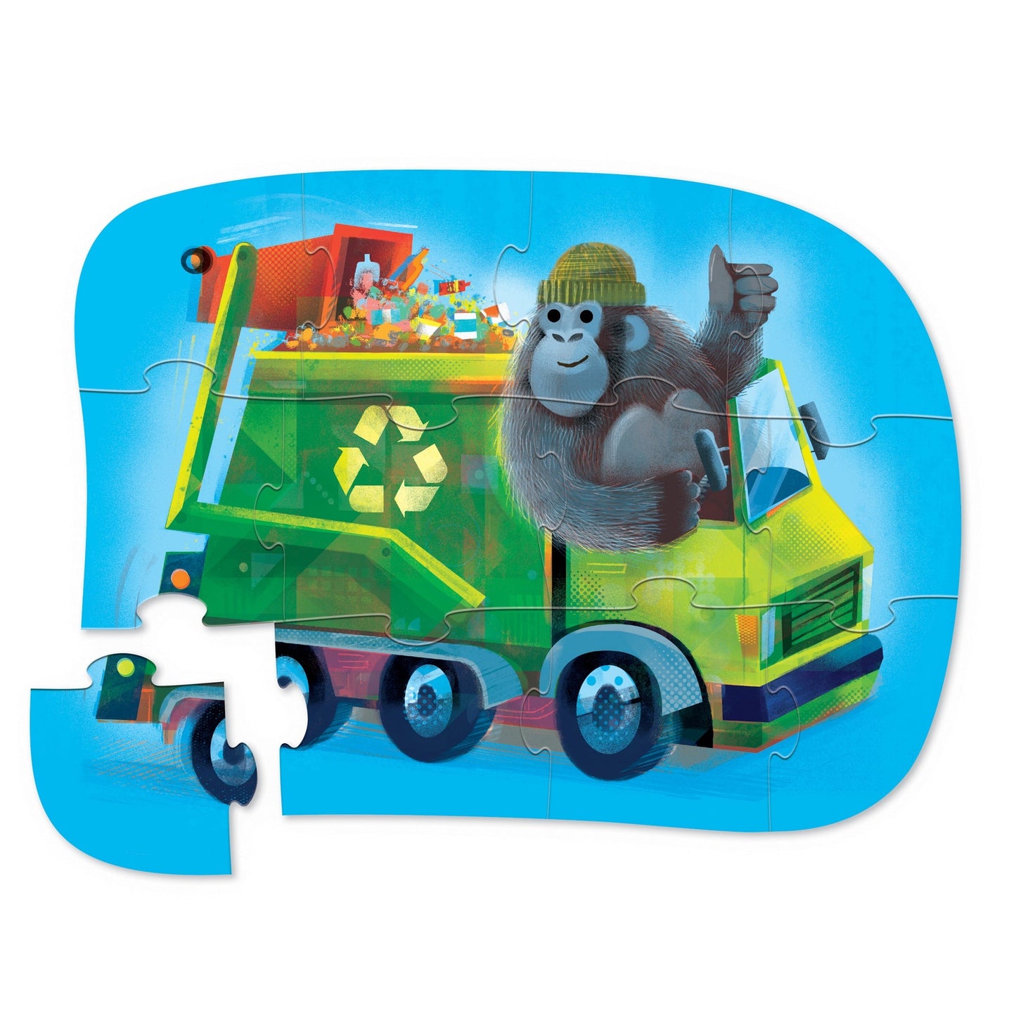 Crocodile Creek Go Gorilla 12-Piece Puzzle (Age 2+)