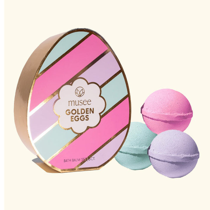 Golden Egg Easter Three Bath Balm Set by Musee