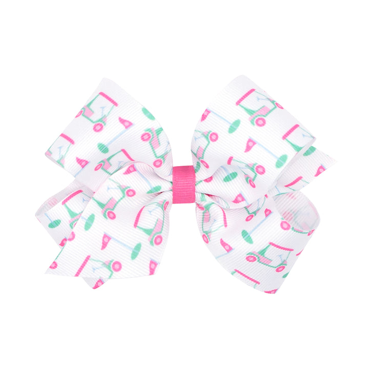 Wee Ones Golf Carts Grosgrain Bow (2 Sizes)