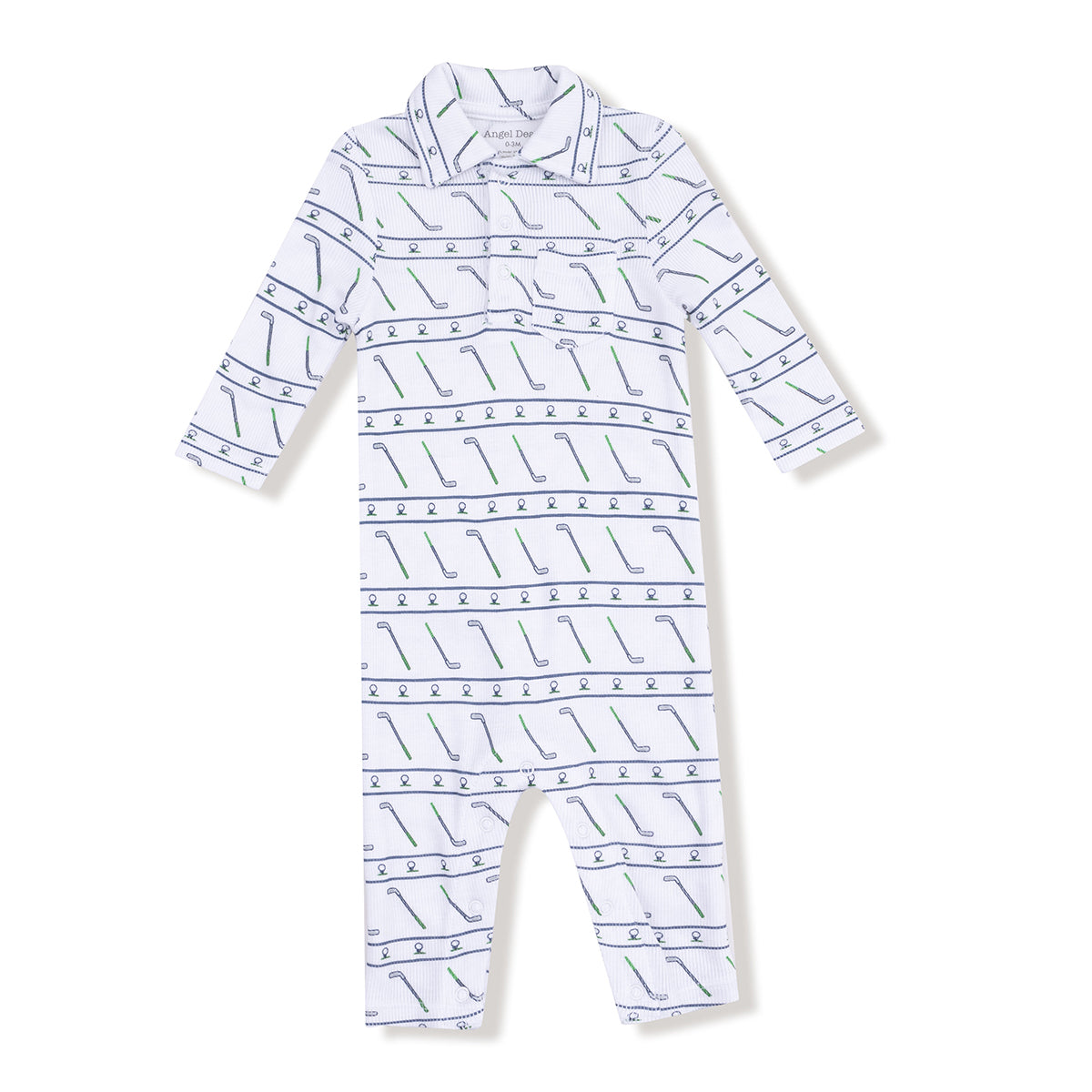 Golf Club Polo Romper by Angel Dear