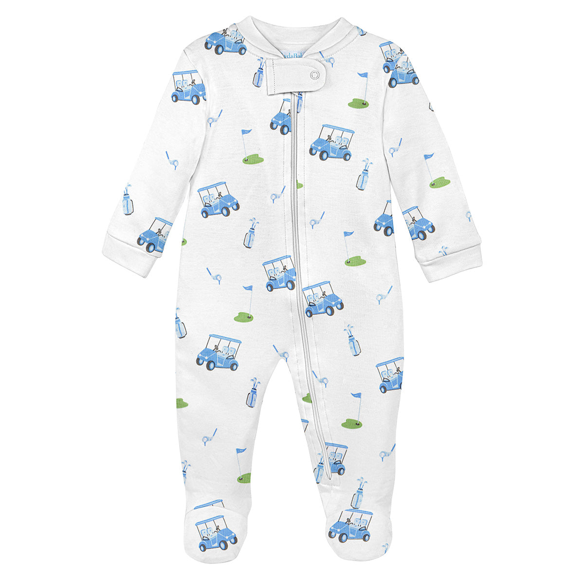 Boy Golf Game Zipper Footie by Lyda Baby