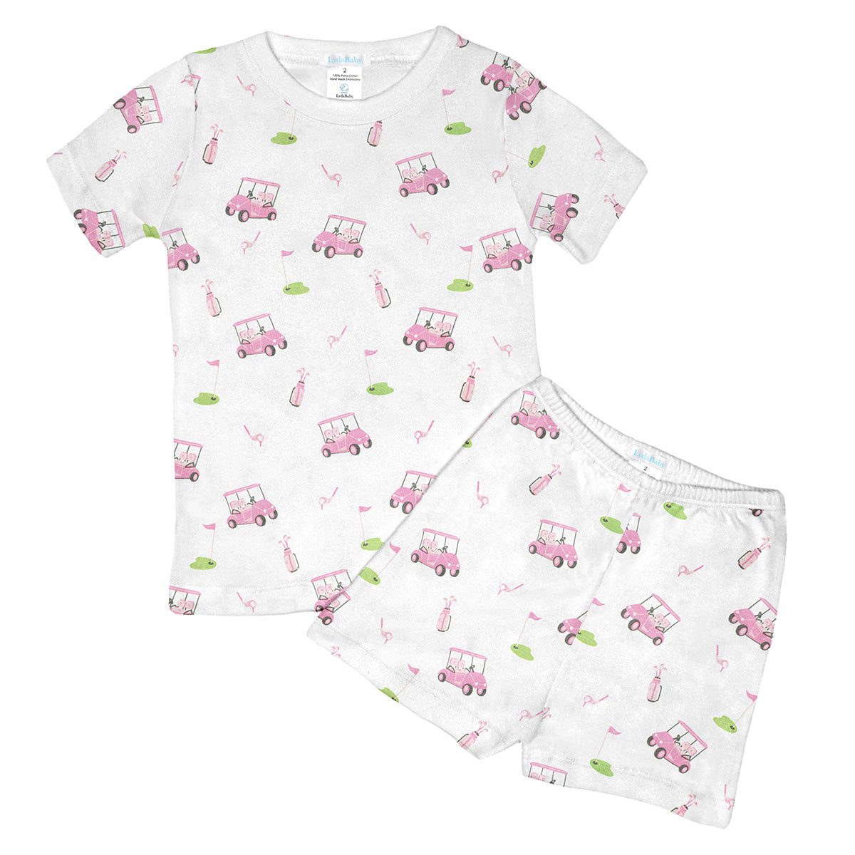 Girl Golf Game 2-Piece Pajama Set by Lyda Baby