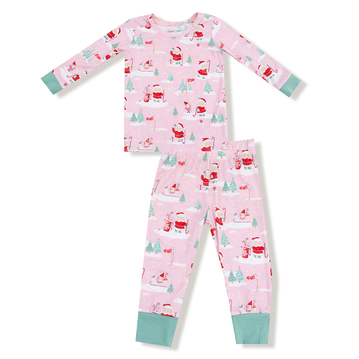 Golfing Mrs. Claus and Elves Long-Sleeve Loungewear Set by Angel Dear