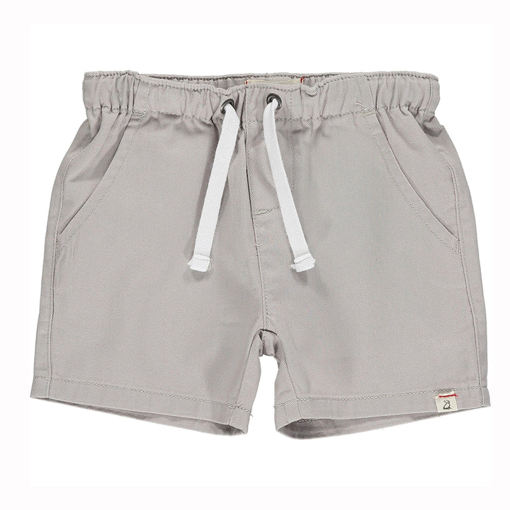 Pale Gray Twill Shorts by Me & Henry