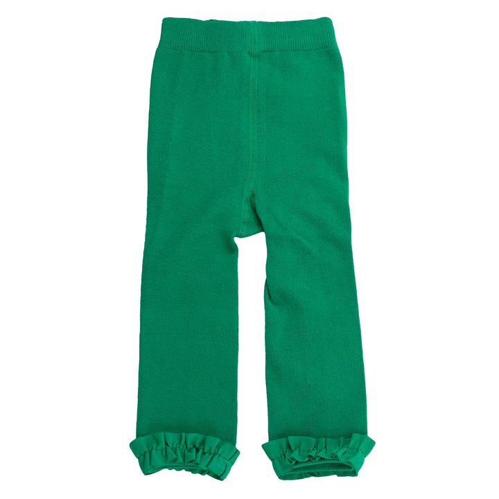 Green Footless Ruffle Tights by RuffleButts